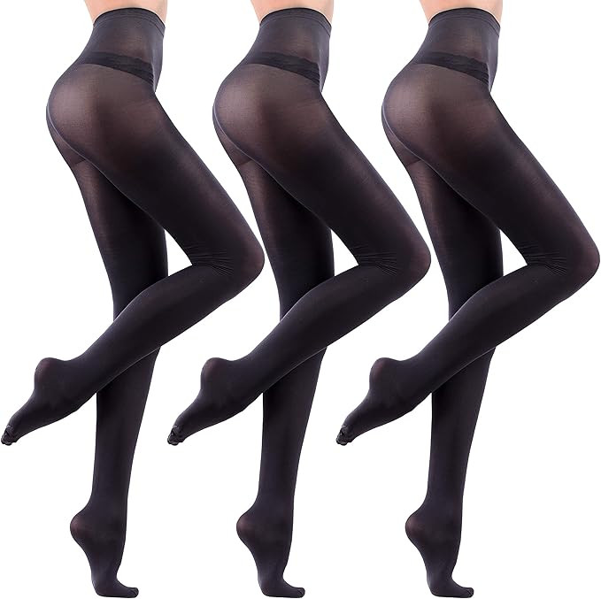 Leamel 3 Pairs Soft Feel All Day Comfort Run Resistant 40 Denier Opaque Tights Multipack | Amazon (UK)