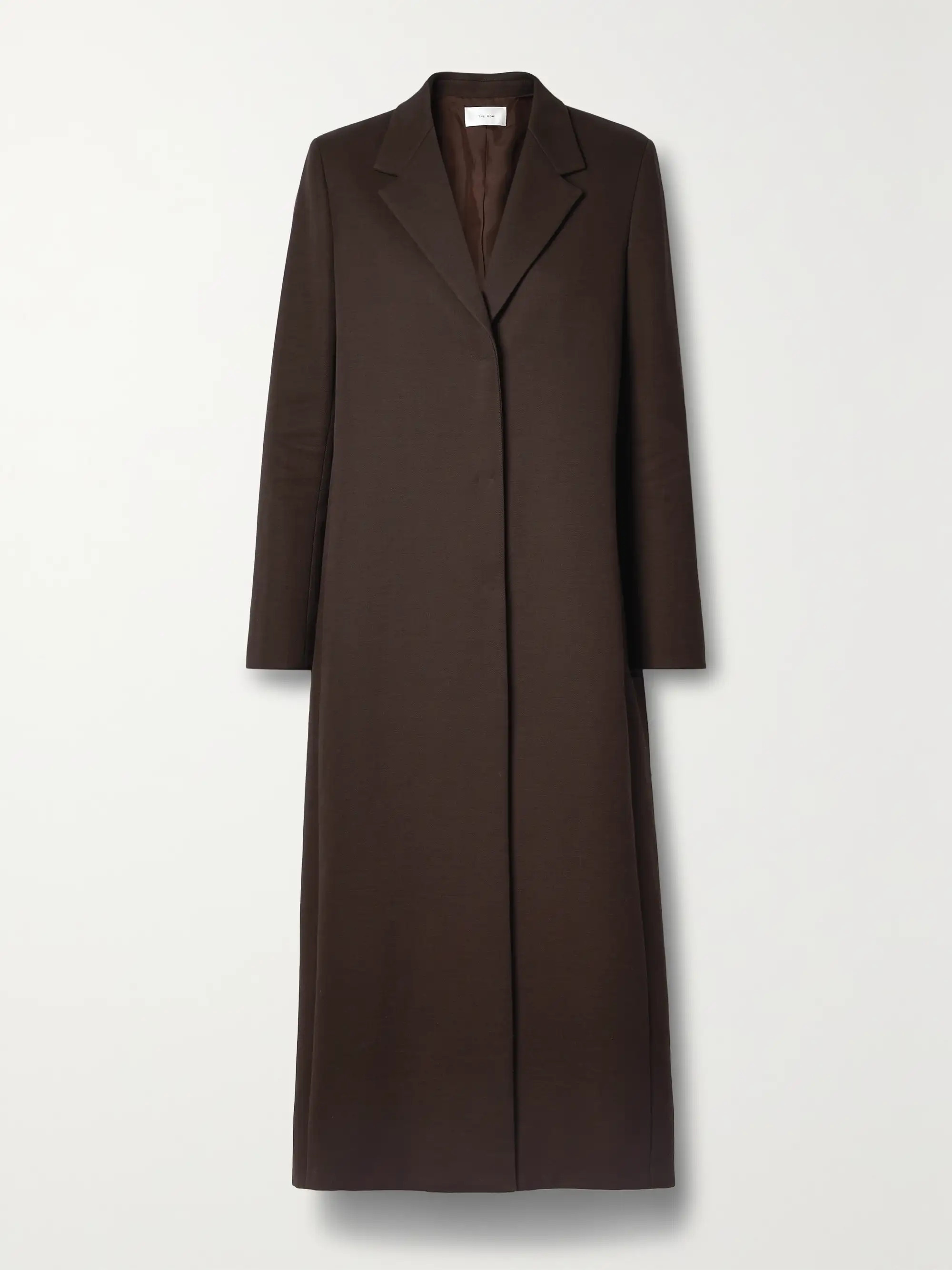 Chocolate Sulle cotton and wool-blend coat | THE ROW | NET-A-PORTER | NET-A-PORTER (US)