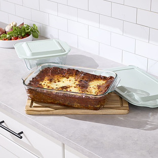 Pyrex® Deep Dish Baker Sage | The Container Store