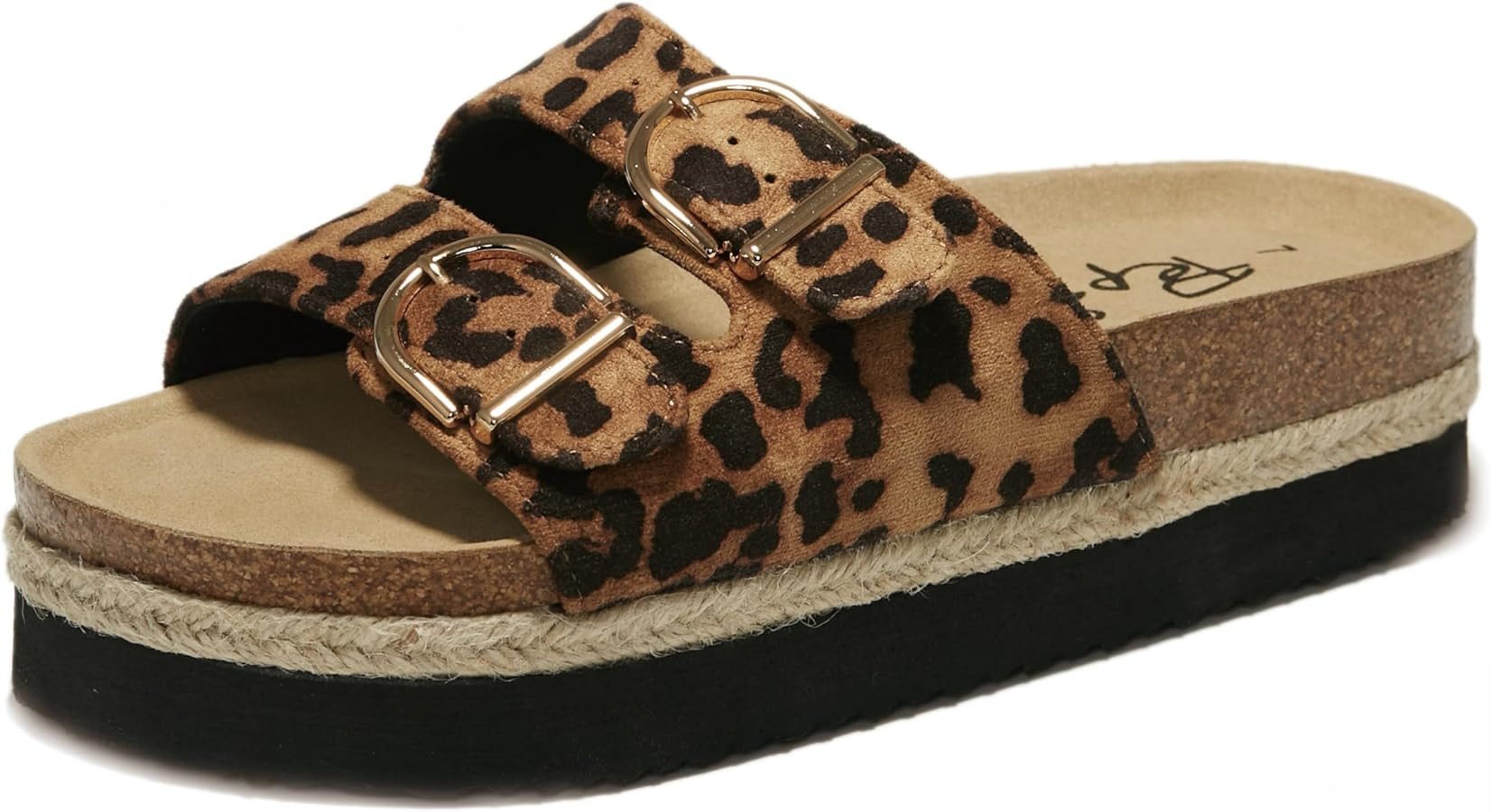 PepStep Slide Sandals for Women with Soft Cork Footbed and Strap, Ladies Fashion Platform Slide S... | Amazon (US)