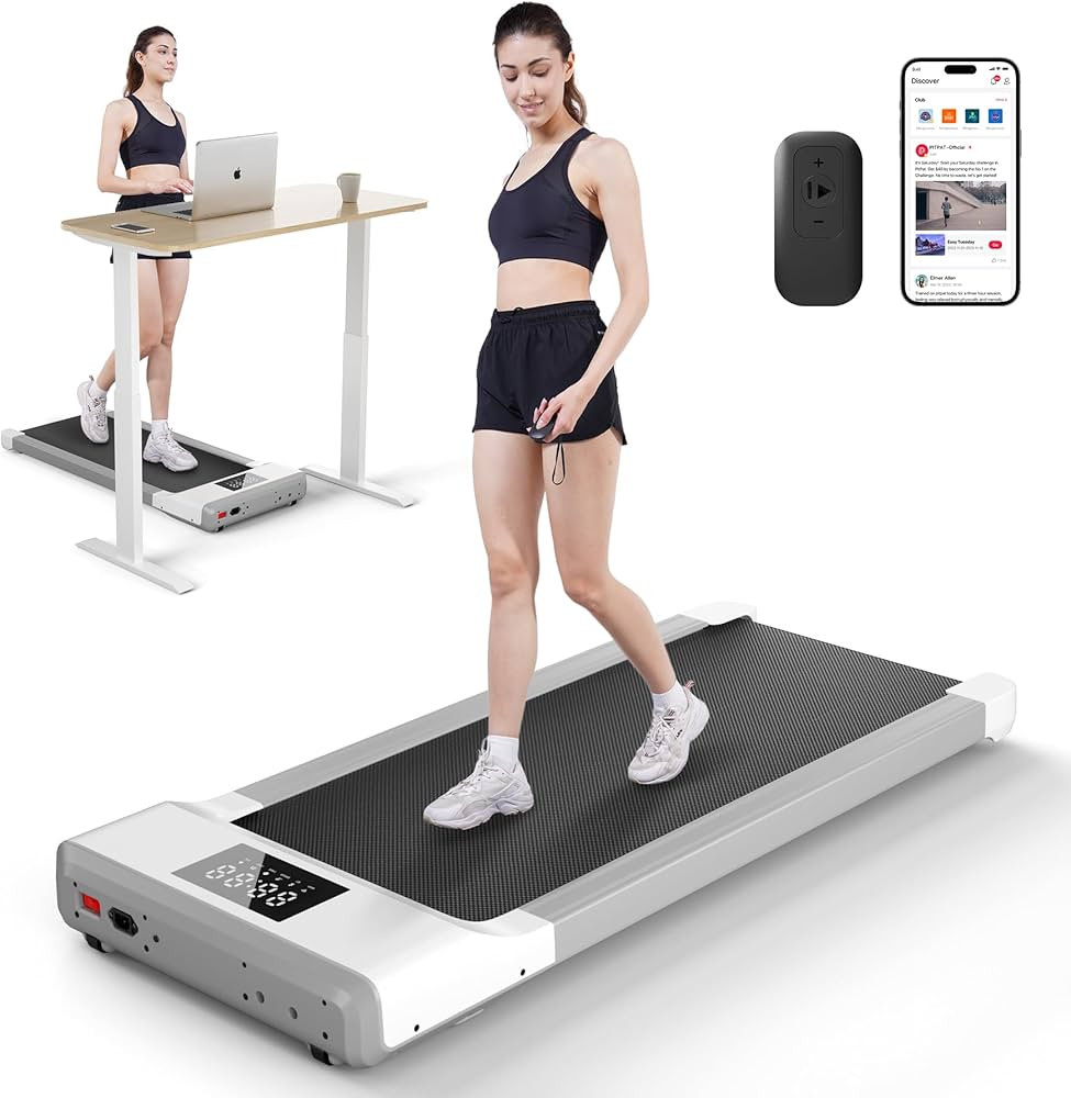 Smart Walking Pad with APP Walking Pad Treadmills for Home Small Portable 2 in 1 Under Desk Tread... | Amazon (US)