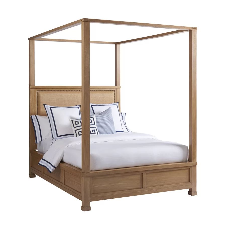 Newport Upholstered Canopy Bed | Wayfair North America