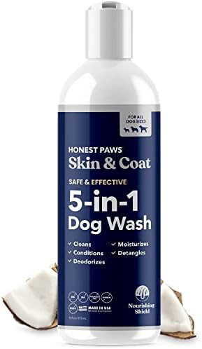 Honest Paws 5-in-1 Oatmeal Shampoo and Conditioner for Allergies and Dry, Itchy, Moisturizing for Se | Amazon (US)