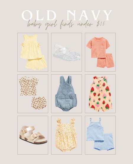 Old Navy baby girl outfits under $15. Girls spring outfits. Old navy sale finds. 

#LTKkids #LTKbaby #LTKsalealert