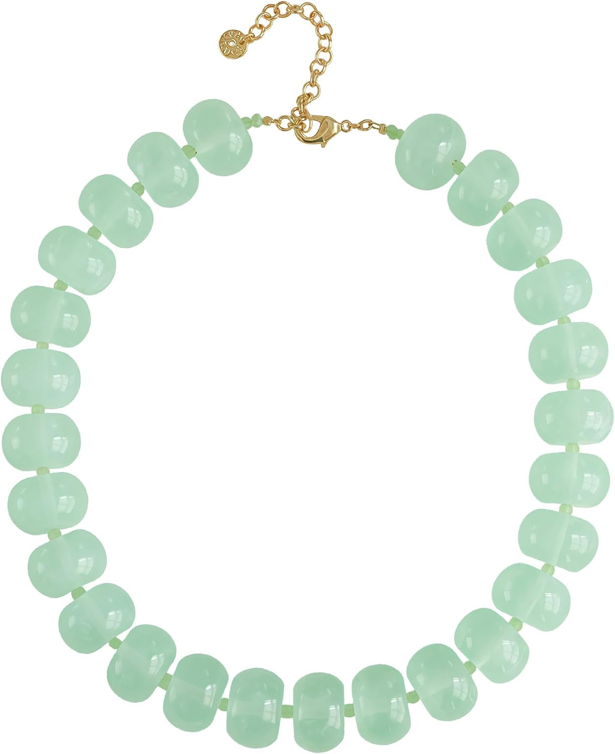 Oversized Resin Beaded Chunky Necklace for Women | Amazon (US)