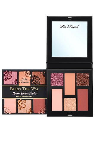 Too Faced Born This Way Warm Ember Nudes Mini Eyeshadow Palette in Multi. | Revolve Clothing (Global)