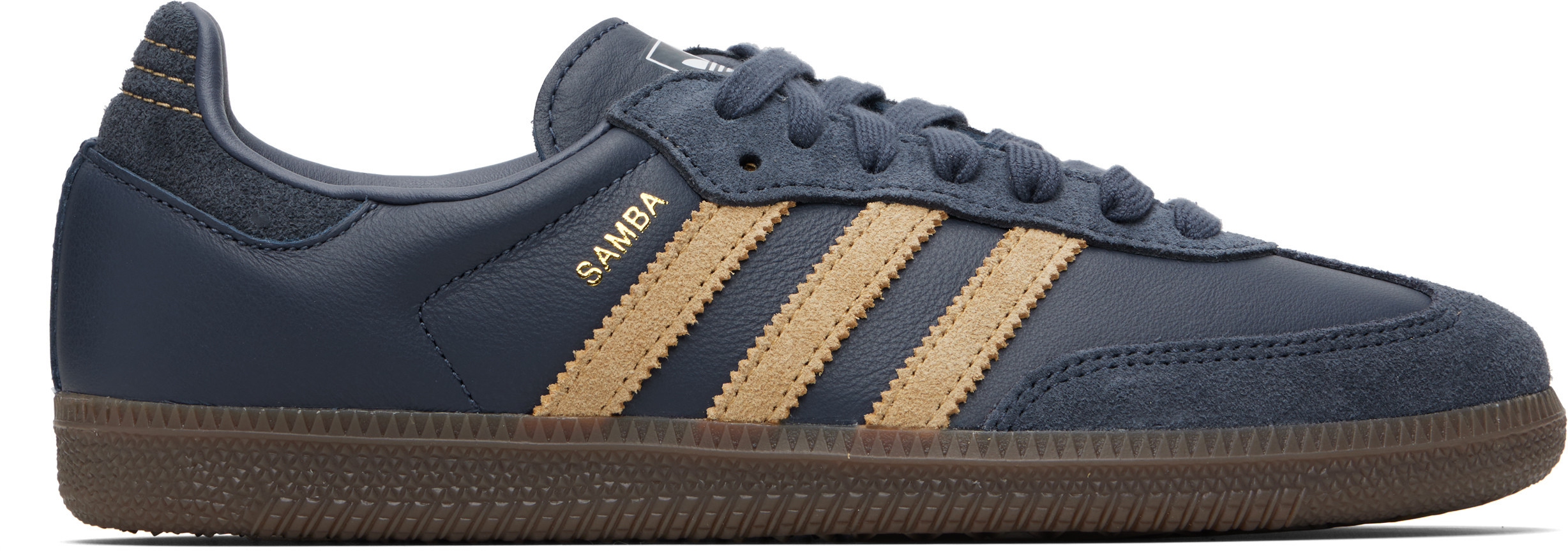 adidas Originals Navy Samba OG Sneakers | SSENSE