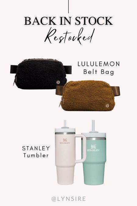 Restock alert! Lululemon everywhere belt bag and Stanley Tumbler restock! 🚨

#LTKtravel #LTKitbag #LTKfit