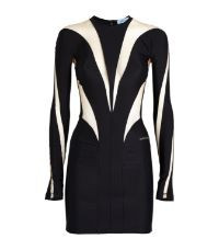 Mesh-Detail Mini Dress | Harrods