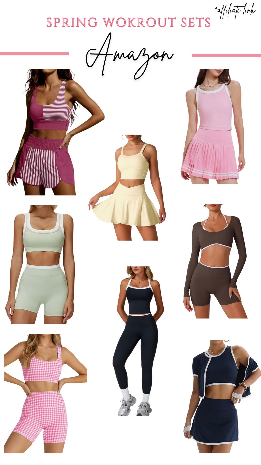Spring workout sets from Amazon! 

#LTKootd #LTKmomlife #LTKfitnessgoals