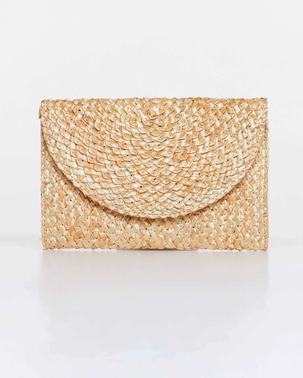 Just Beachy Straw Foldover Clutch | VICI Collection