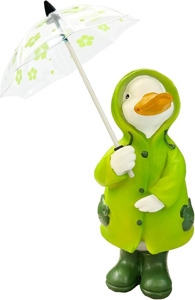 Duck Statue for Holding Home Decor Resin Sculptured Hand Painted Figurine Creative Craft Cute Dec... | Amazon (US)