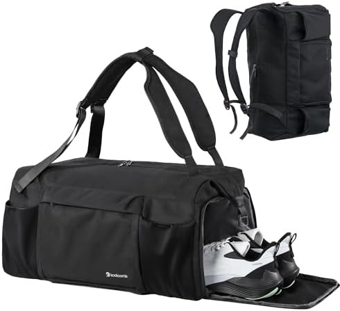 Gym Bag for Men with Shoes Compartment and Wet Pocket Convertible Duffle Bag and Gym Backpack Wat... | Amazon (US)