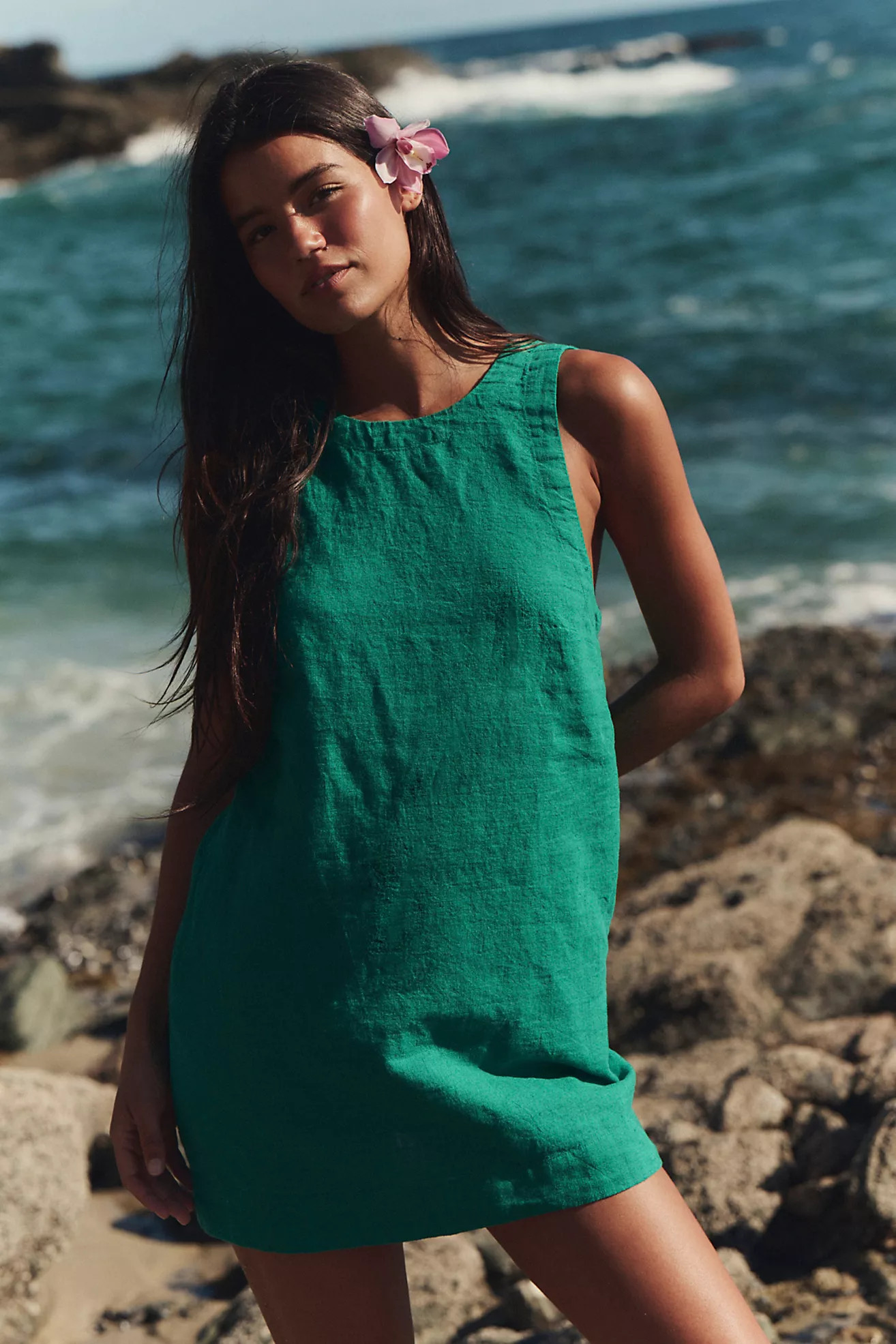 Full Of Sunshine Cotton-Linen Mini Dress | Free People (Global - UK&FR Excluded)