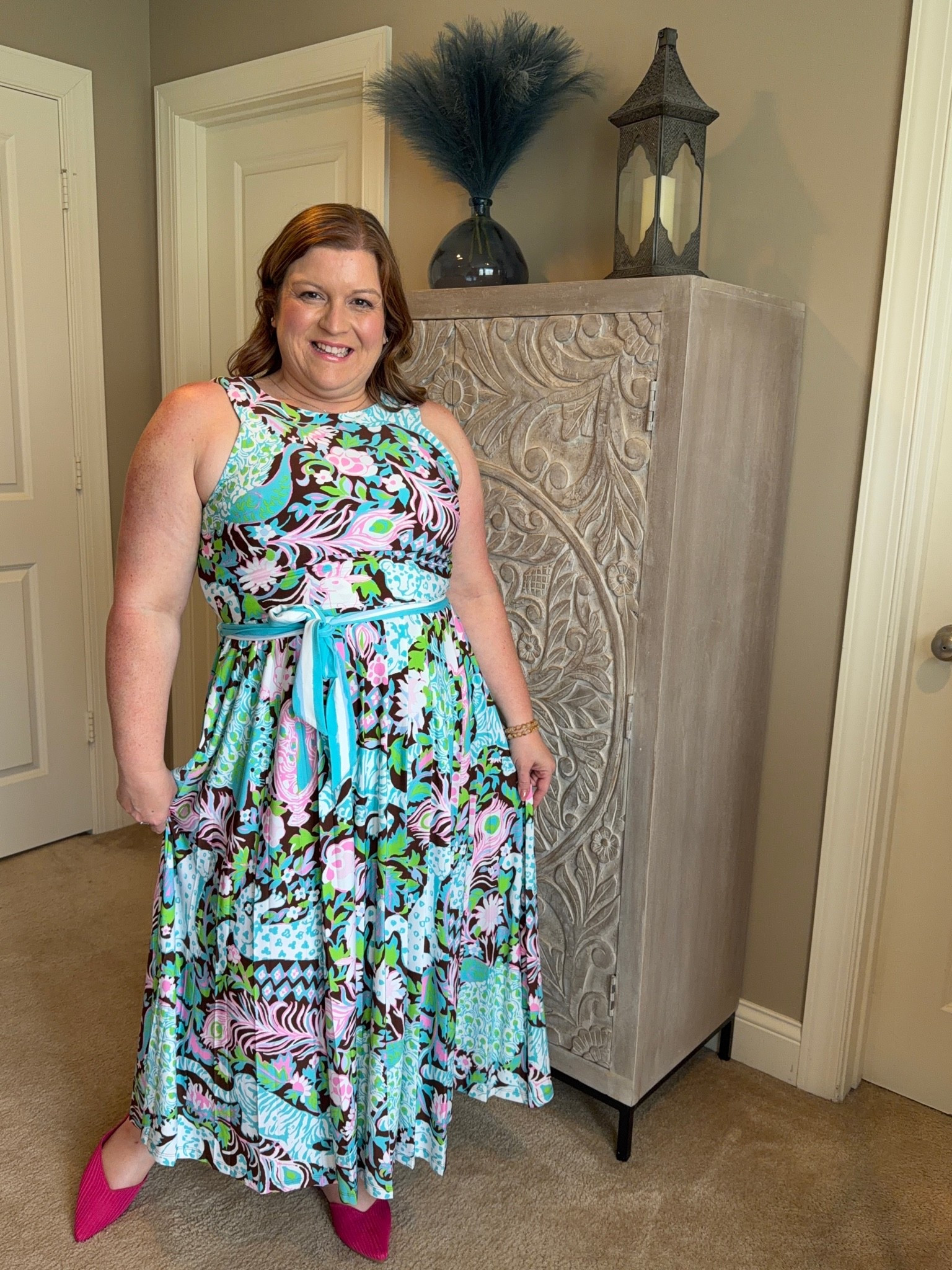 Loving this dress for our upcoming cruise! ✨🩵👗

#LTKootd #LTKTravel #LTKOver40