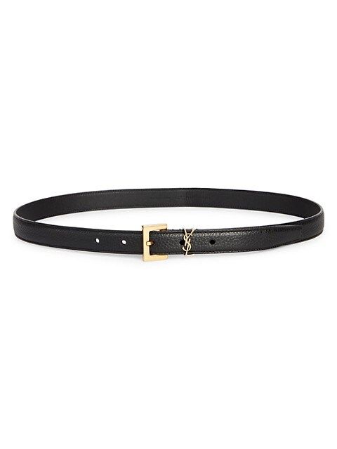 Monogram Leather Belt | Saks Fifth Avenue