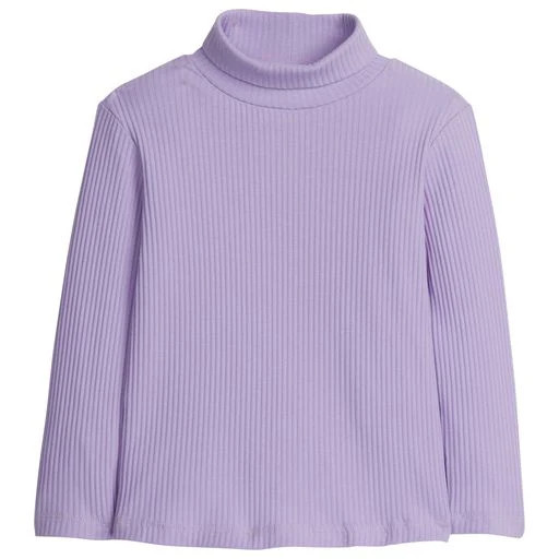 Bisby Ribbed Turtleneck -Lilac | JoJo Mommy