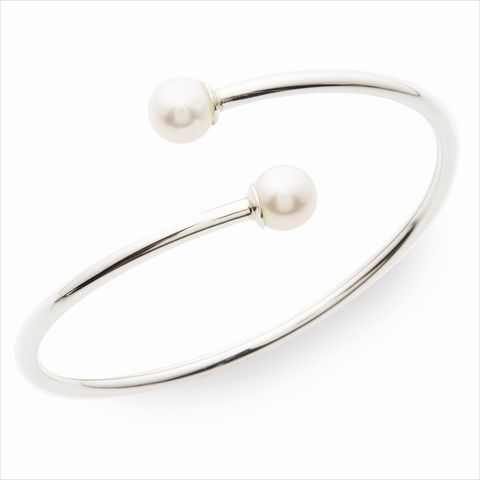Jilco JB990 Pearl Cuff Bracelet - White | Unbeatable Sale