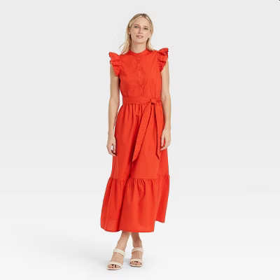 Women's Flutter Short Sleeve Dress - Who What Wear™ | Target