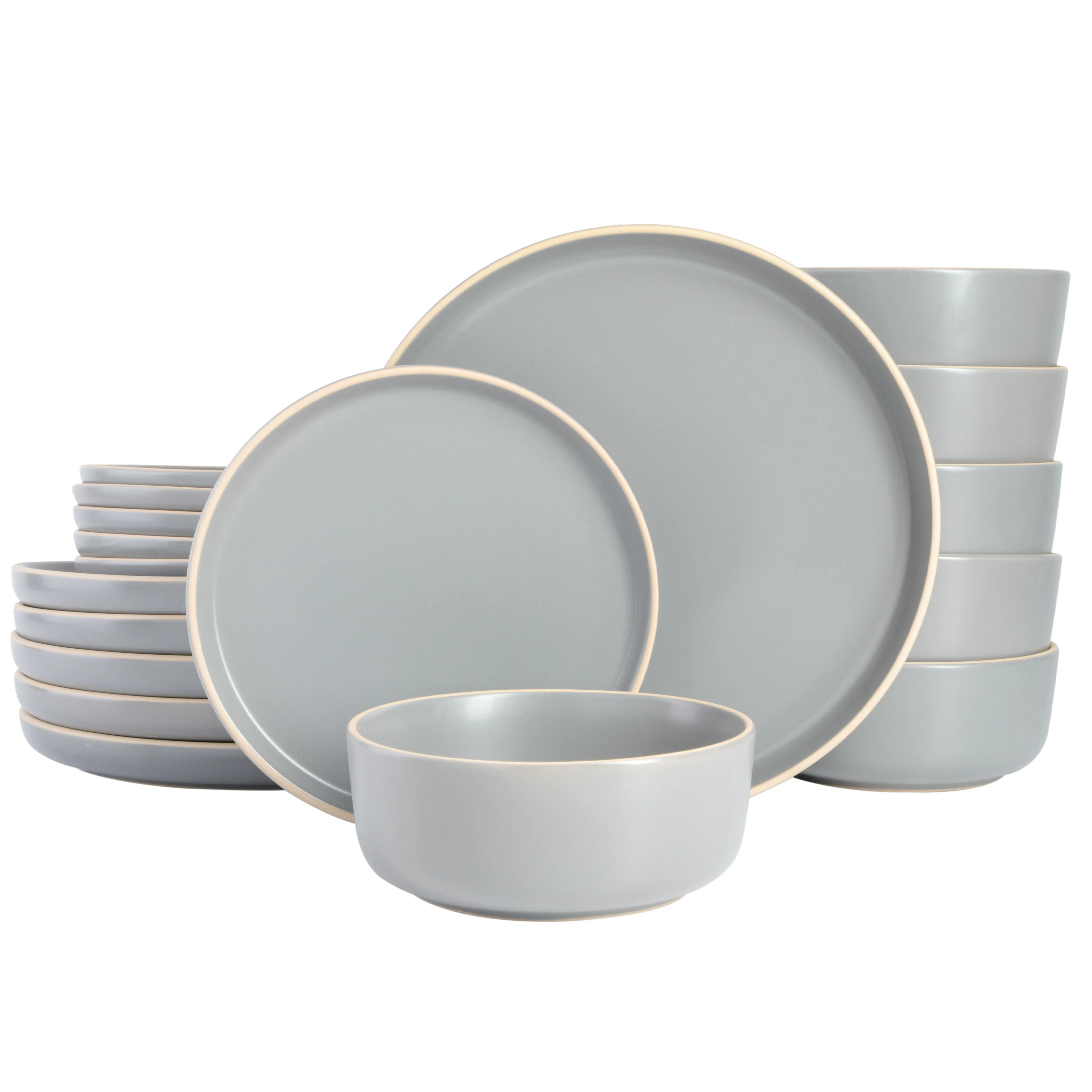 Gibson Soho Lounge Matte 18 Piece Dinnerware Set, Service for 6 | Wayfair North America
