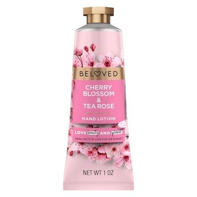 Beloved Cherry Blossom &#38; Tea Rose Hand Cream Lotion - 1oz | Target