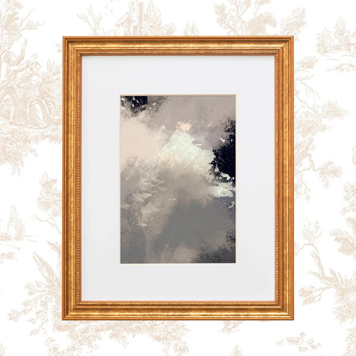 Zeitler Wood Beaded Picture Frame with Mat | Wayfair North America