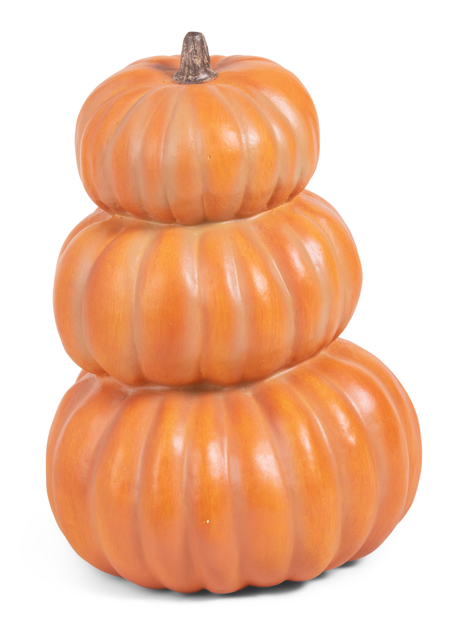 23in Outdoor Safe 3 Stacking Pumpkins Decor | TJ Maxx