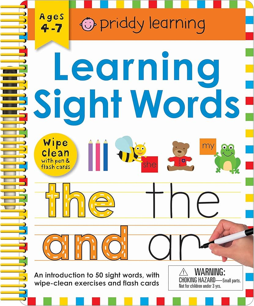 Wipe Clean: Learning Sight Words: Includes a Wipe-Clean Pen and Flash Cards! (Wipe Clean Learning... | Amazon (US)