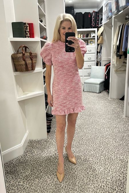 Super cute dress for not only Valentine’s Day, but also work or an event. The tweed/sweater material is perfect for spring. Size M  

#LTKunder100 #LTKworkwear #LTKstyletip