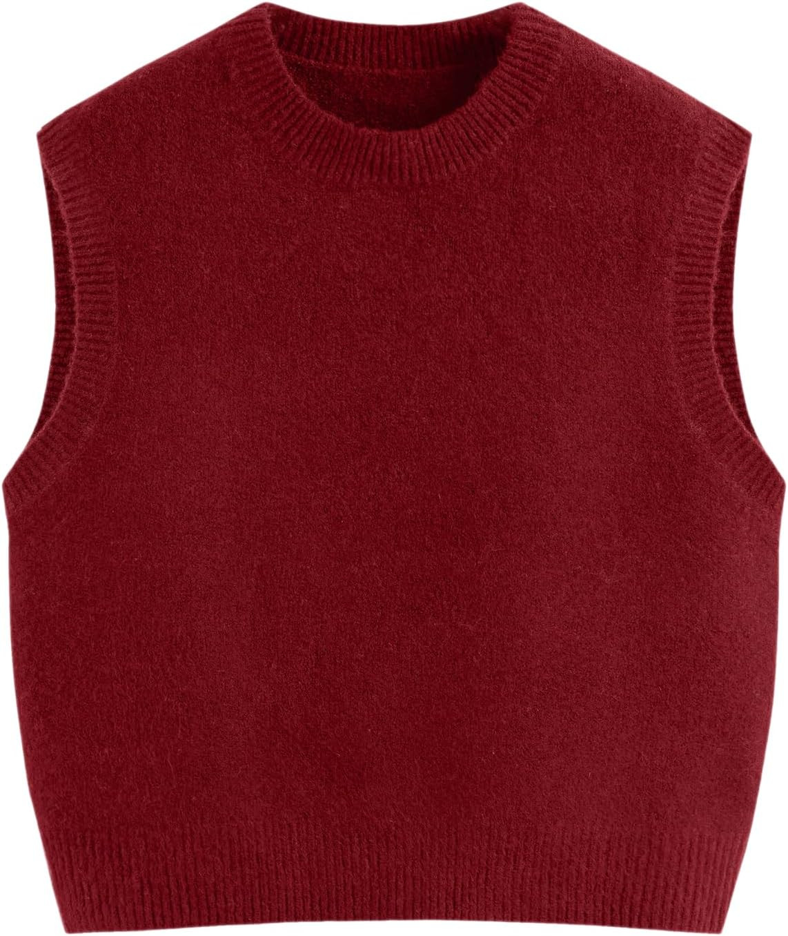 CIDER Oversized Sweater Vest Women Sleeveless Wool Blend Knit Tops | Amazon (US)