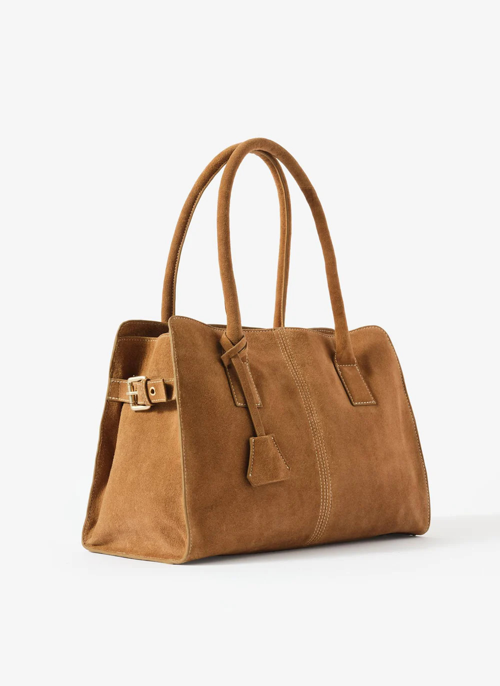 Rue Tan Suede Tote Bag | Mint Velvet