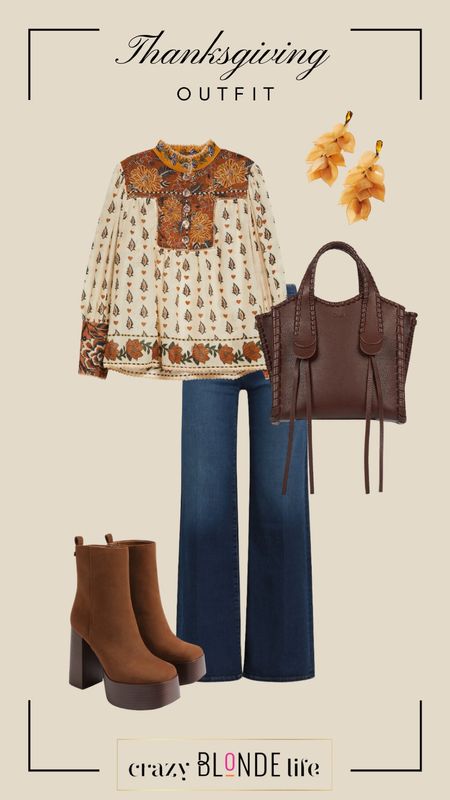 This thanksgiving look is perfect for a more casual event. High waisted jeans paired perfectly with this boho top from Farm Rio. Add a pair of suede platform boots from Sam Edelman and a western inspired Chloe bad to complete the look! 


#LTKitbag #LTKstyletip #LTKshoecrush