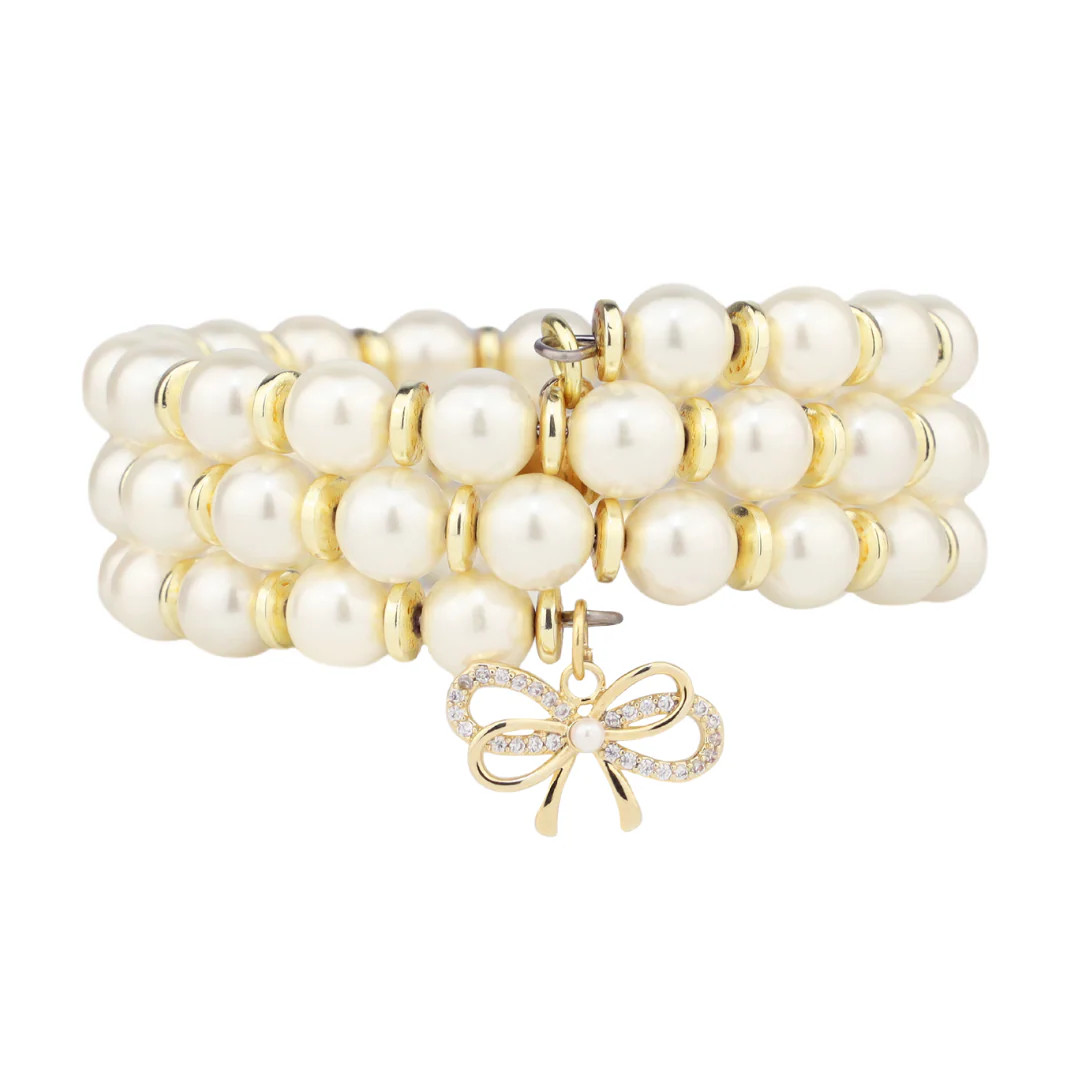 White Pearl Wrap Bracelet | BuDhaGirl