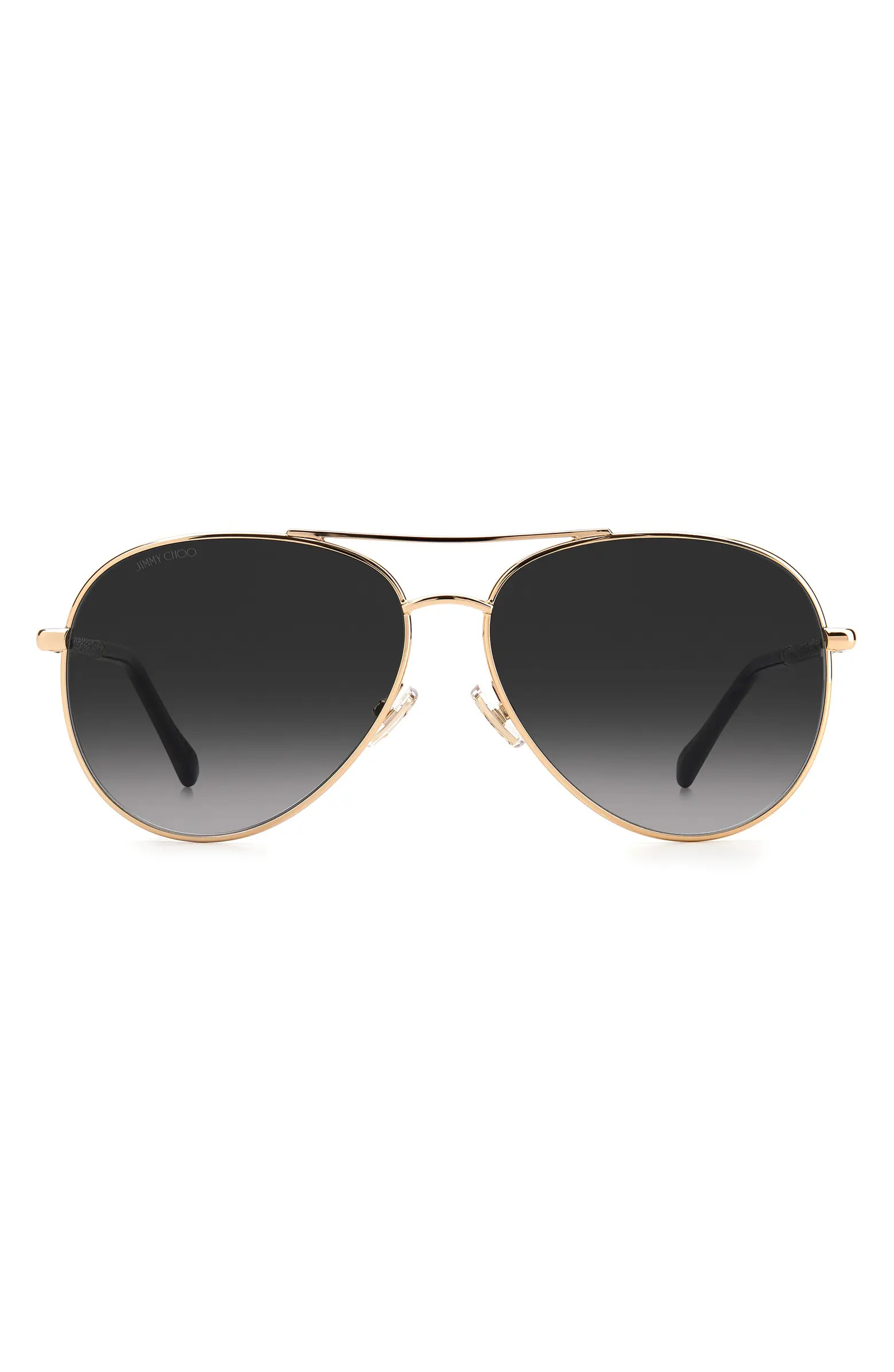 Jimmy Choo Devan 59mm Gradient Aviator Sunglasses | Nordstrom | Nordstrom