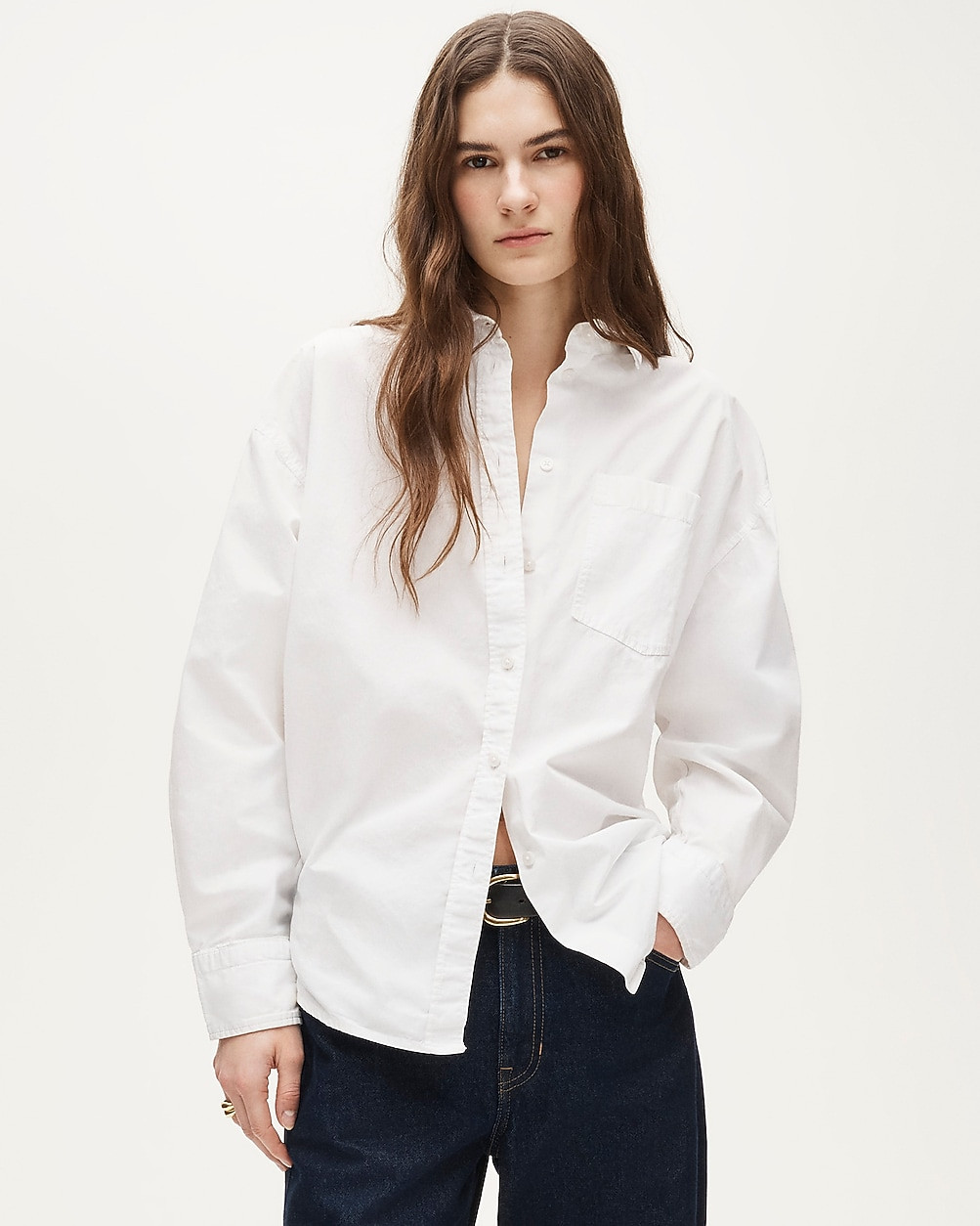 Étienne oversized shirt in lightweight oxford | J. Crew US