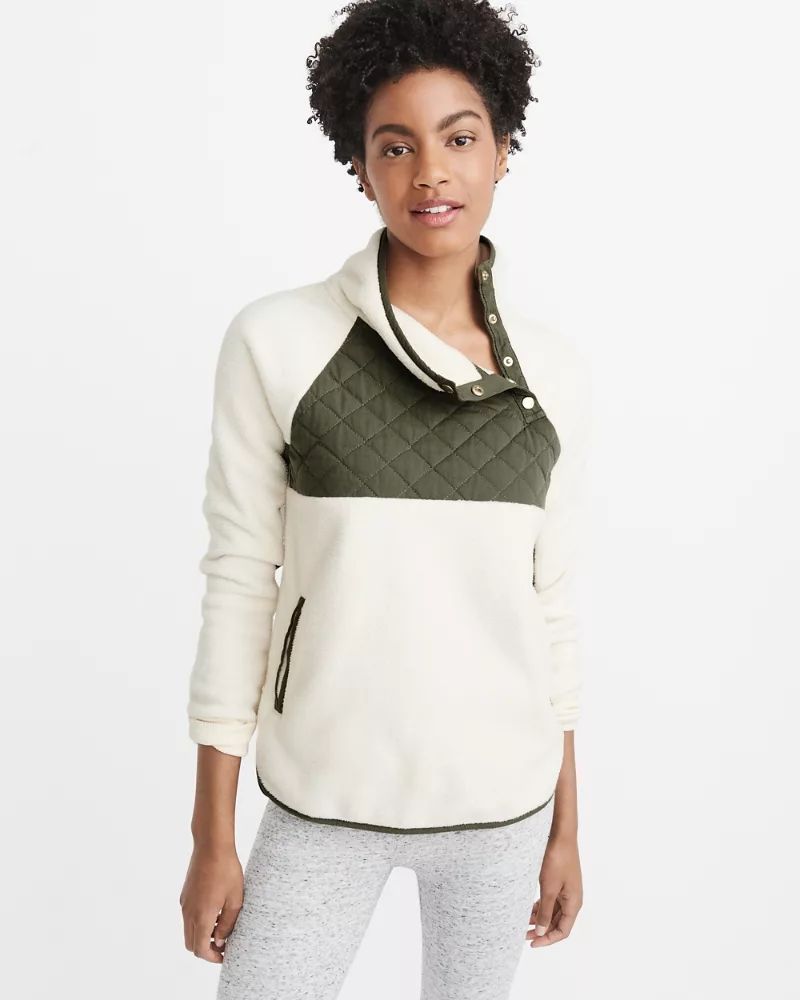 Asymmetrical Snap Pullover | Abercrombie & Fitch US & UK