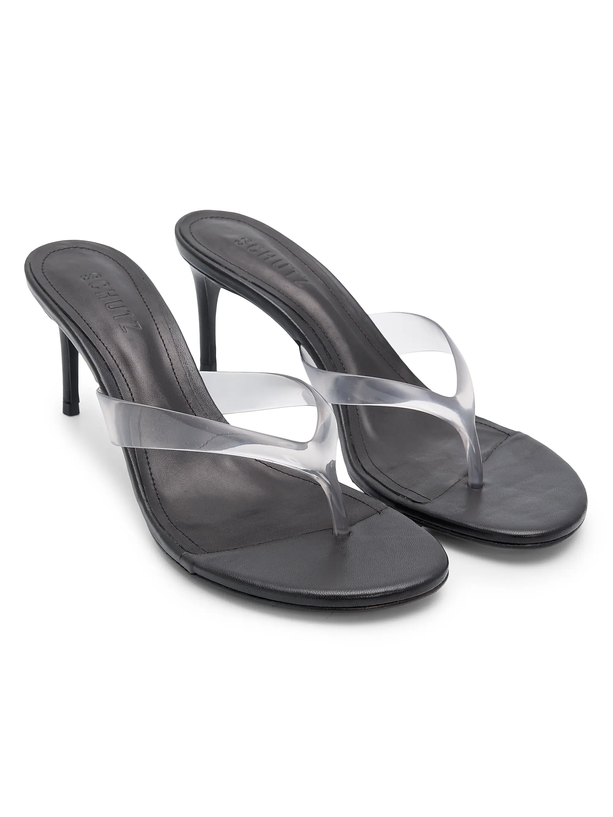Schutz Roslyn 75MM Slip-On Sandals | Saks Fifth Avenue | Saks Fifth Avenue