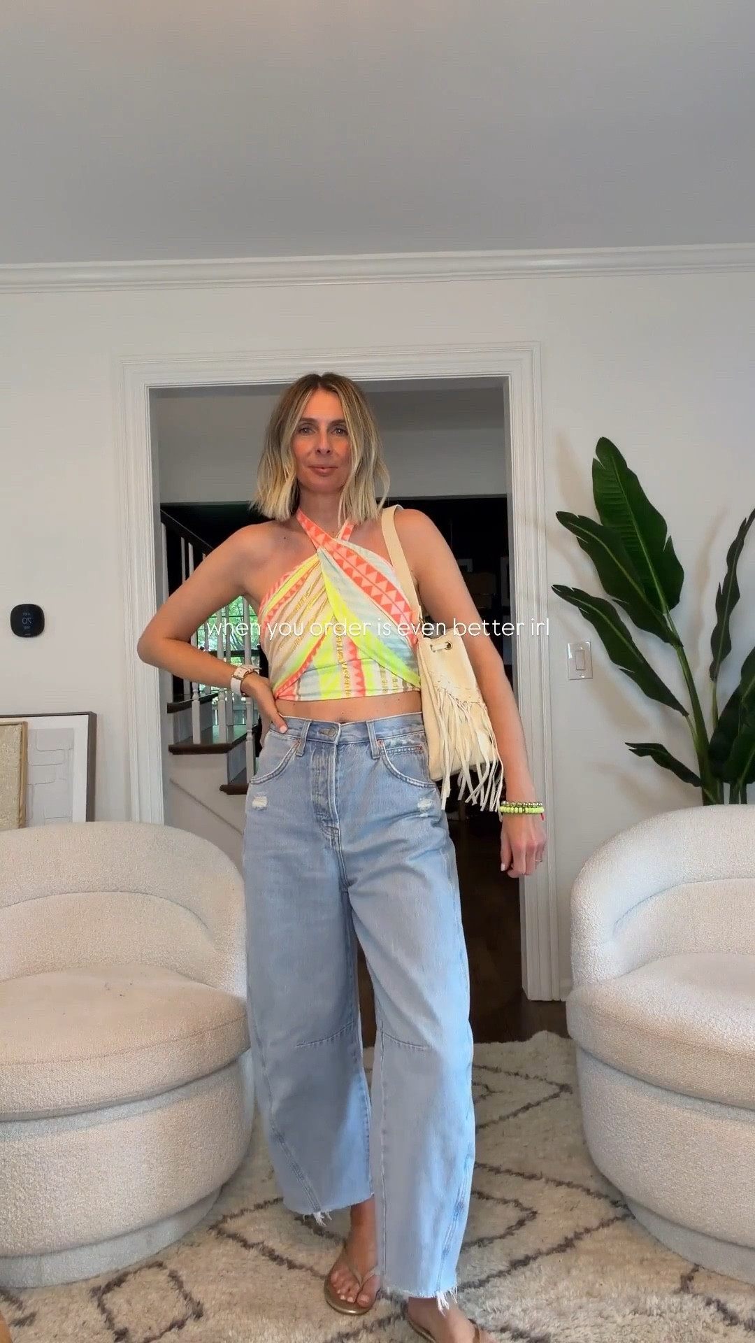 code LAURAW35 saves you 35%! 

@VICI got me goooooood!!

i just knew this NEON HALTER top needed a pair of barrel or baggy jeans. perfect combo! wearing the xs.⚡️ 

am shocked i love this STRIPED SWEATER as much as i do. i’m not really a crochet girl, but this is just perfection! wearing the medium. 🌈 

annnnnd, the perfect PINK LOVE CARDIGAN to throw on when it’s a little chilly. switch the jeans for a pair of denim shorts when they weather warms up. cardigan is one size. 💕


effortless style. concert outfit. weekend outfit. cool outfit for moms. style over 40. @VICI 

#LTKgrwm #LTKOver40 #LTKSaleAlert