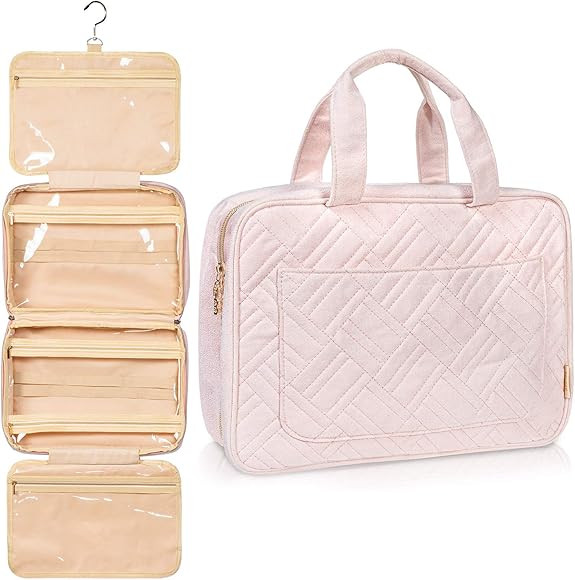 Fashionable Hanging Travel Toiletry Bag for Women and Men, Foldable Hygiene Bag, Bathroom, and Sh... | Amazon (US)