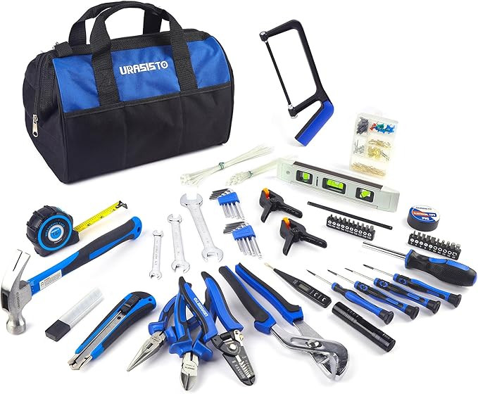 174-Piece Premium Tool Kit, Household Repairing Tool Set with 14 Inch Large Mouth Open Storage To... | Amazon (US)
