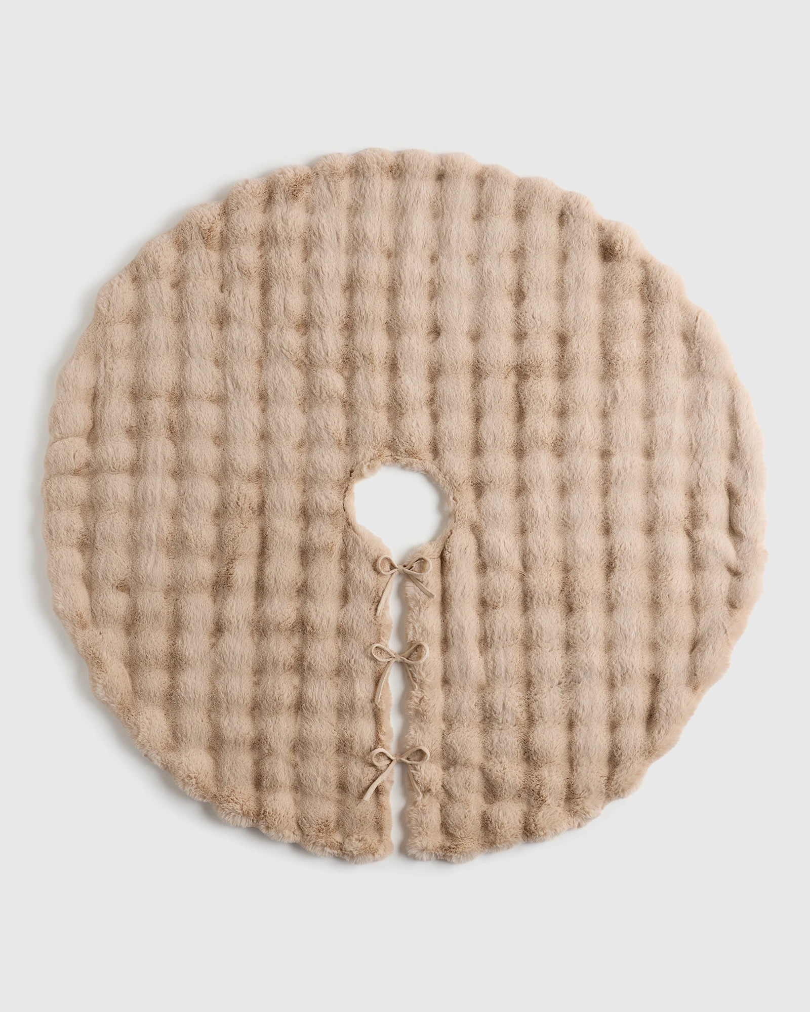 Quince | Faux Fur Tree Skirt in Forest, 100% Polyester | Quince