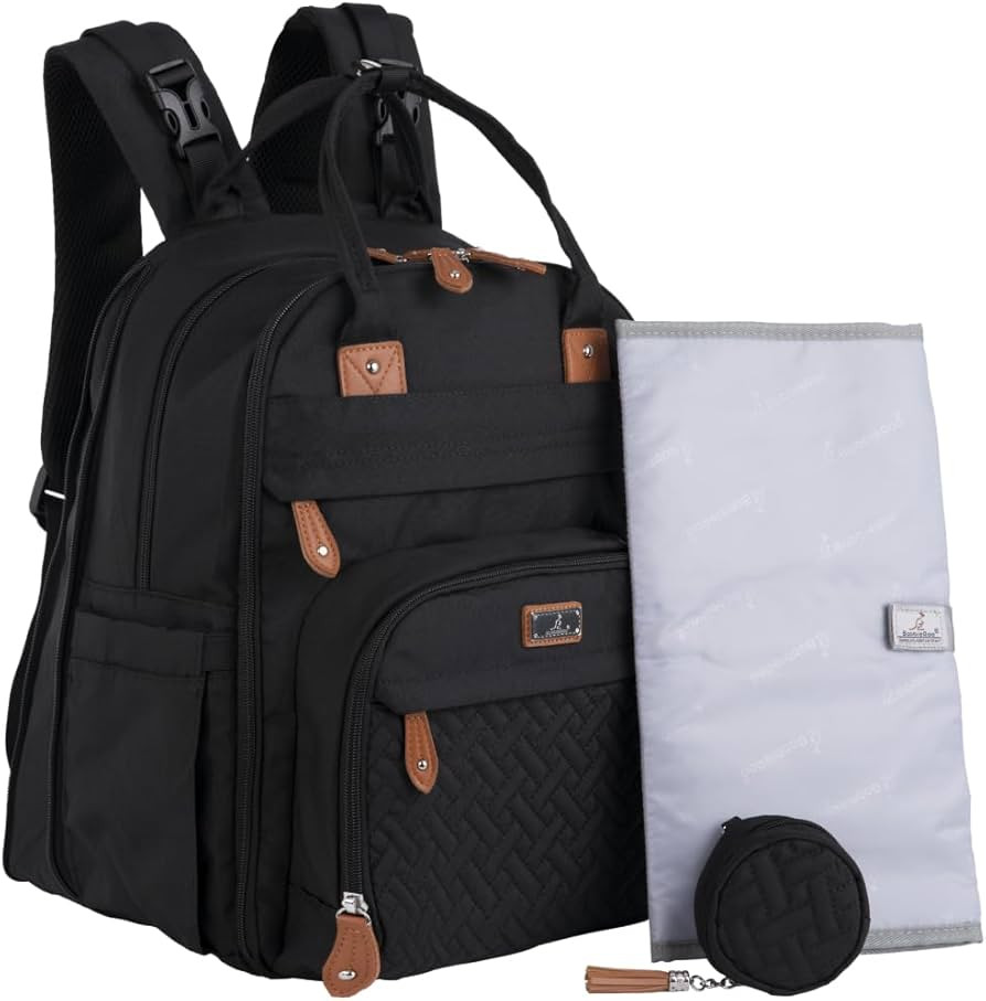 BabbleRoo Extra Large Diaper Bag Backpack, Expandable Baby Bag with Up to 50% More Capacity - Tra... | Amazon (US)