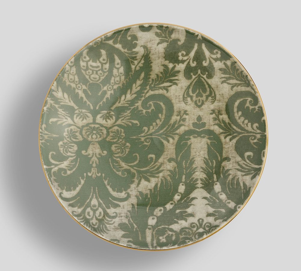Stella Damask Stoneware Salad Plates - Set of 4 | Pottery Barn (US)