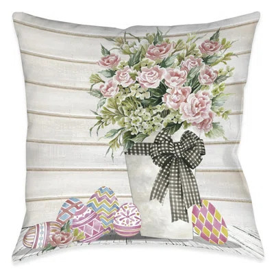 Easter Bouquet Outdoor Decorative Pillow | Wayfair North America