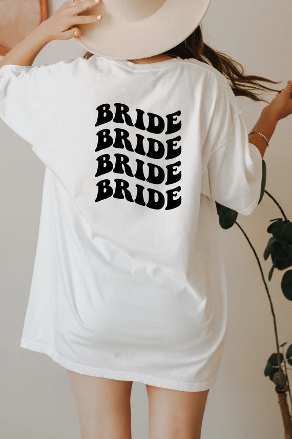 Bride Comfort Colors Shirt Newlywed Gift Engagement Gift - Etsy | Etsy (US)