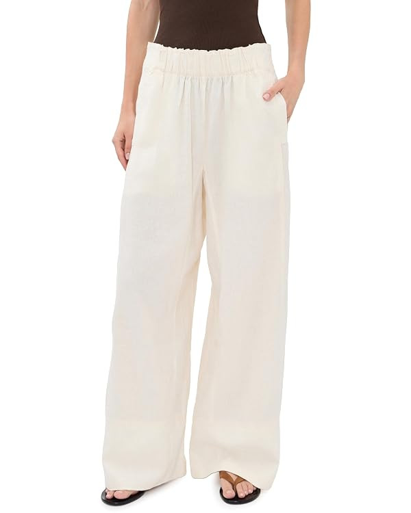 Free People Women's Days End Linen Pull On Pants | Amazon (US)