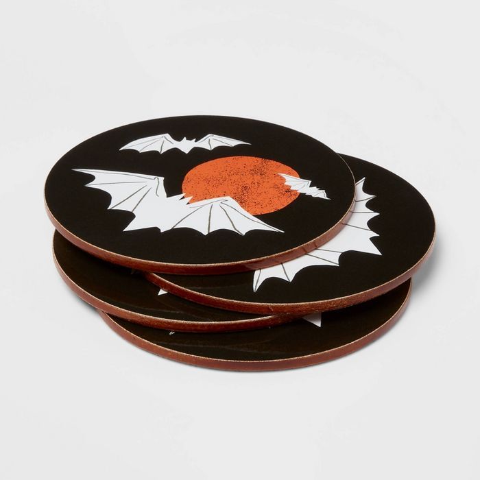 4pk Cork Bats Coasters - Threshold&#8482; | Target