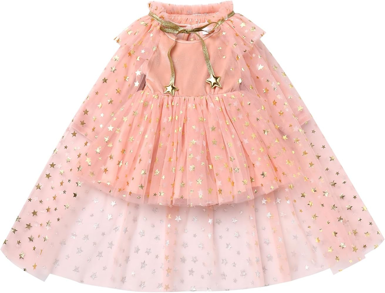 FYMNSI Toddler Girls Velvet Romper Tulle Tutu Dress + Cloak Baby Halloween Birthday Xmas Dresses ... | Amazon (US)