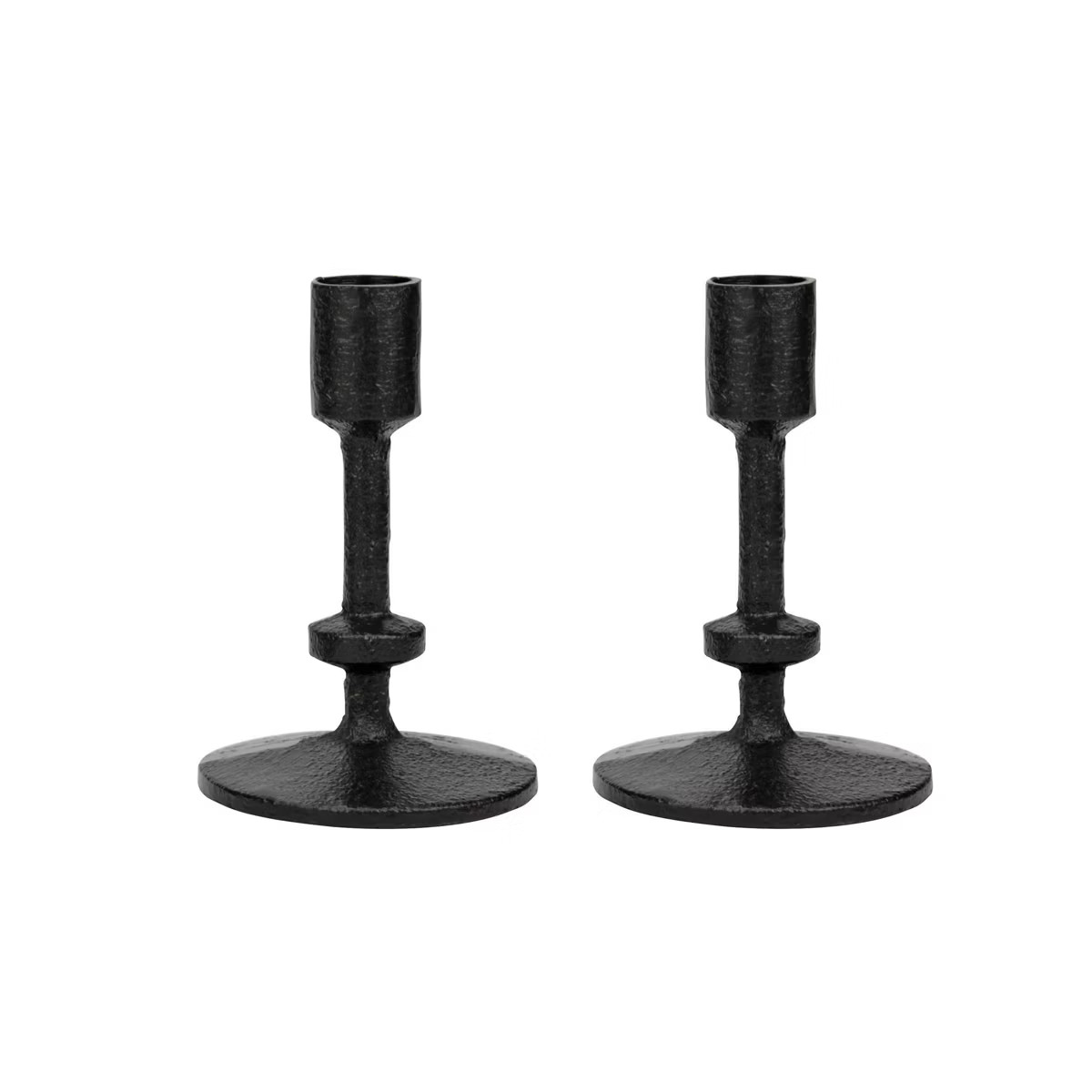 Candle Stick Holder Set Black - Stonebriar Collection | Target
