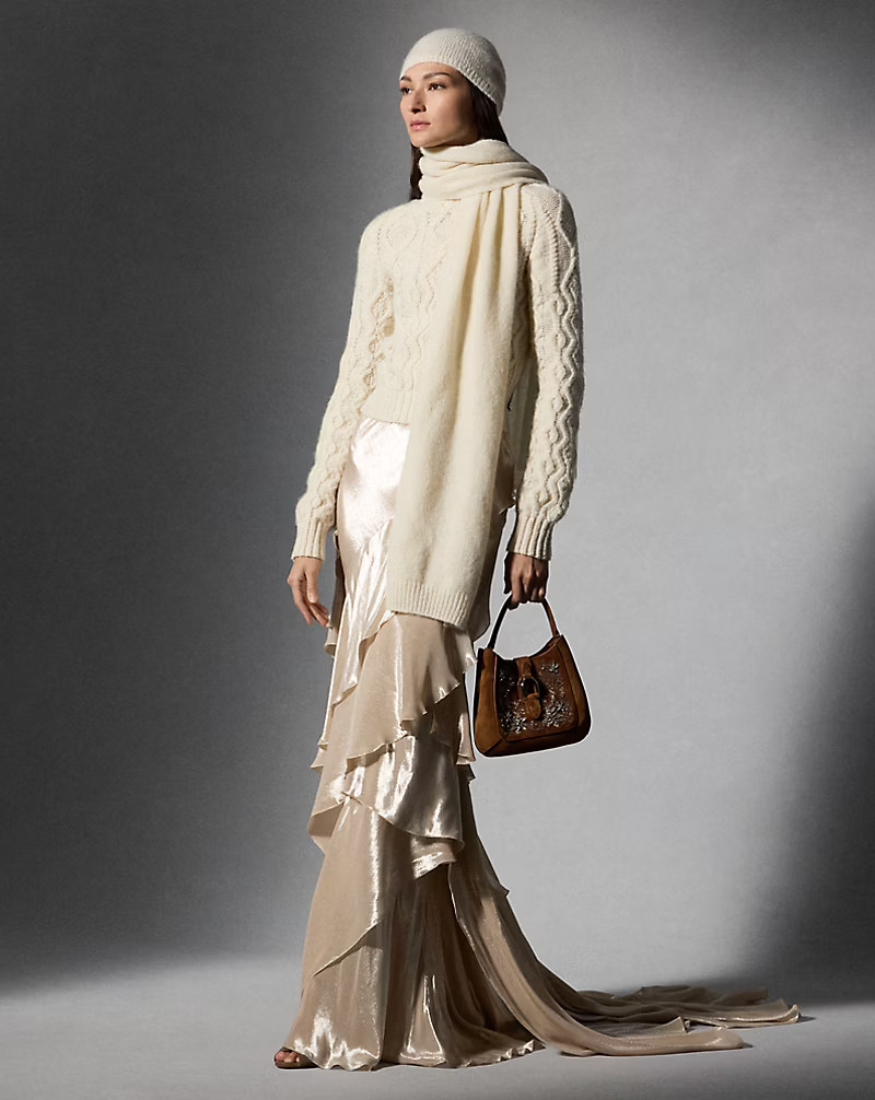 Neeva Striped Metallic Chiffon Maxiskirt | Ralph Lauren (UK)